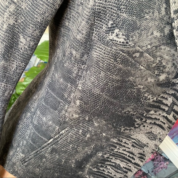 IF SIX WAS NINE Maniac Fited Blazer Jacket Hourglass Reptile Snake Asymmetrical - Picture 6 of 16